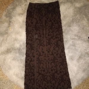 Tahari  Vintage long beaded maxi skirt